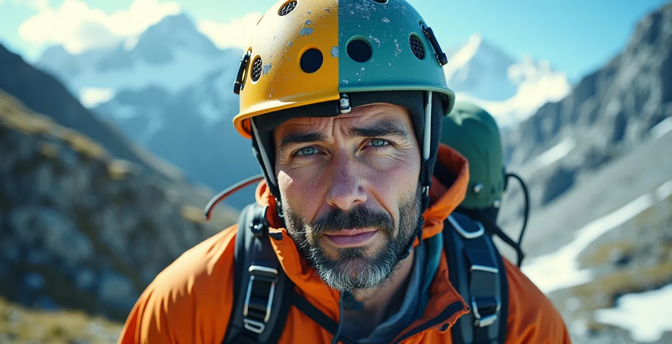 Hypoxische Reaktion des Körpers bei Bergsteigern in 3000 Meter Höhe