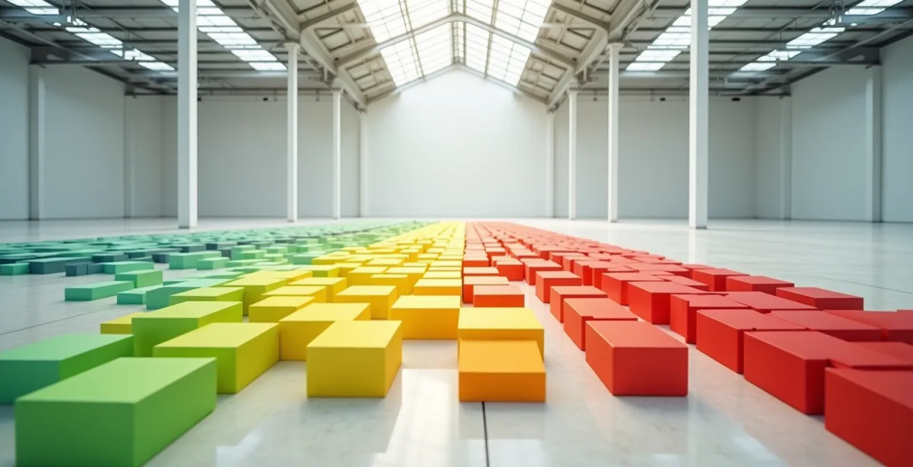 Visualisierung eines mehrdimensionalen Risiko-Scoring-Systems für Lieferkettenanalyse