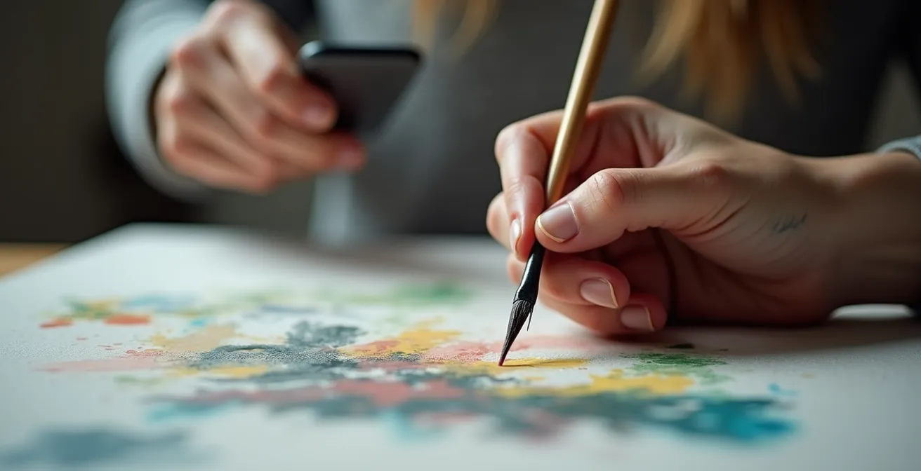 Künstler zwischen authentischem Schaffen und Social Media Druck